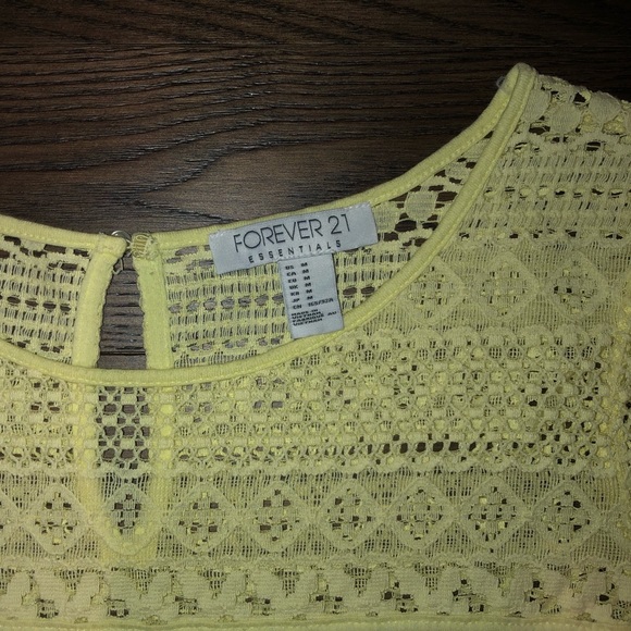 Forever 21 Light Yellow Top - Picture 2 of 3
